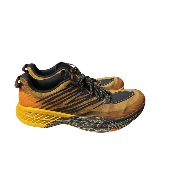Hoka One One Other - HOKA Speedgoat GTX Trail Running Shoes Men’s 11 Orange Black Waterproof Vibram